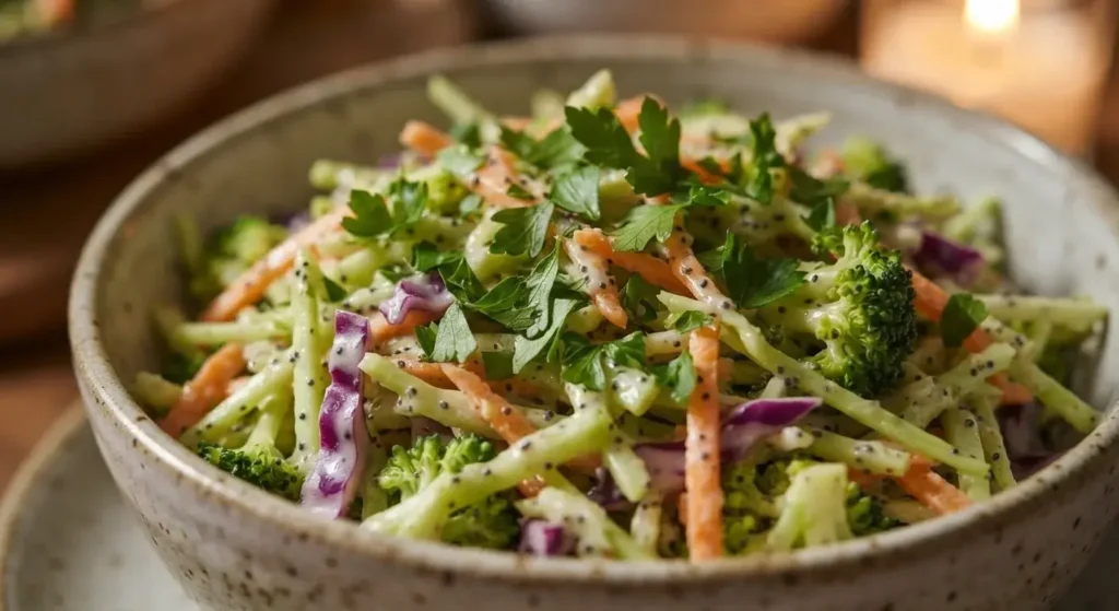 coleslaw with broccoli slaw