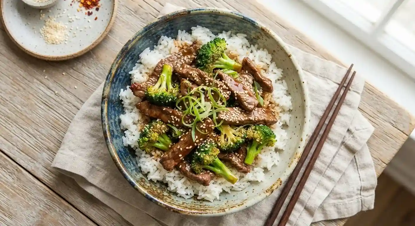flank steak for beef and broccoli