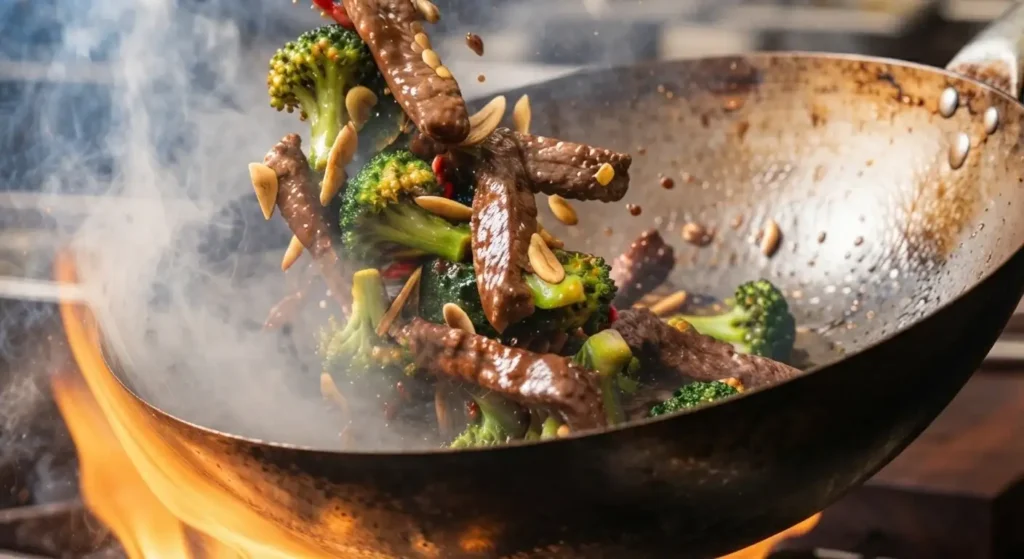 flank steak for beef and broccoli