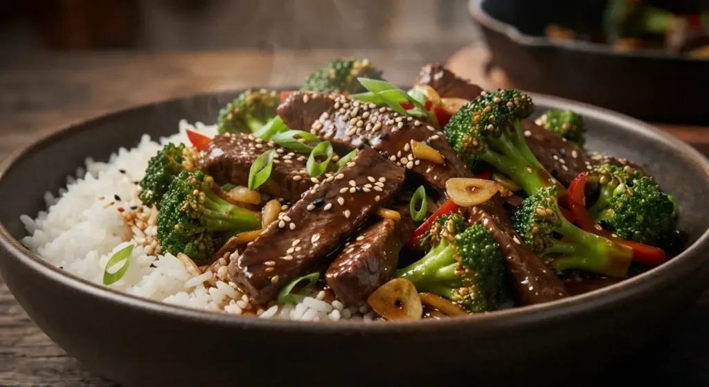 flank steak for beef and broccoli
